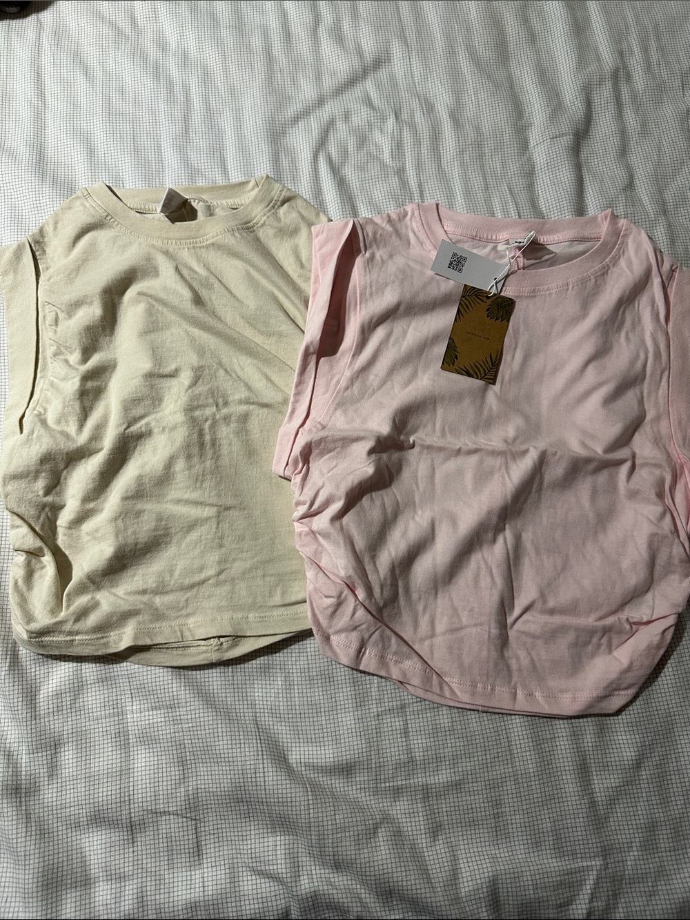 Cropped ruched muscle tee daybreak